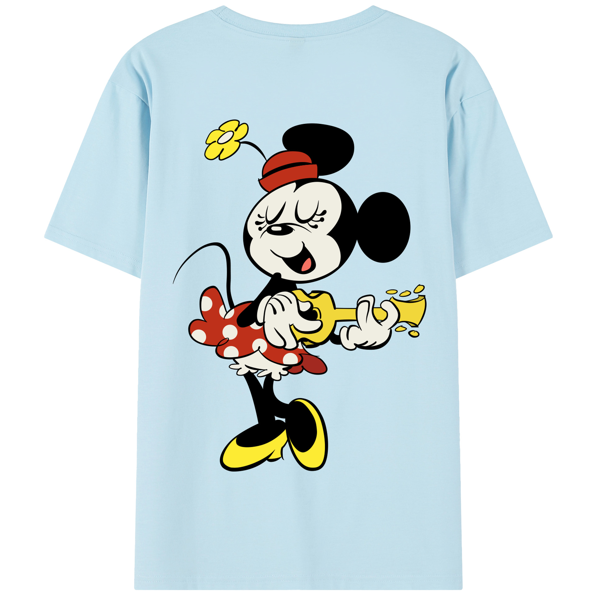 （画像用） ミッキーマウス Mickey Mouse 綿100％半袖Tシャツ（背面プリント）